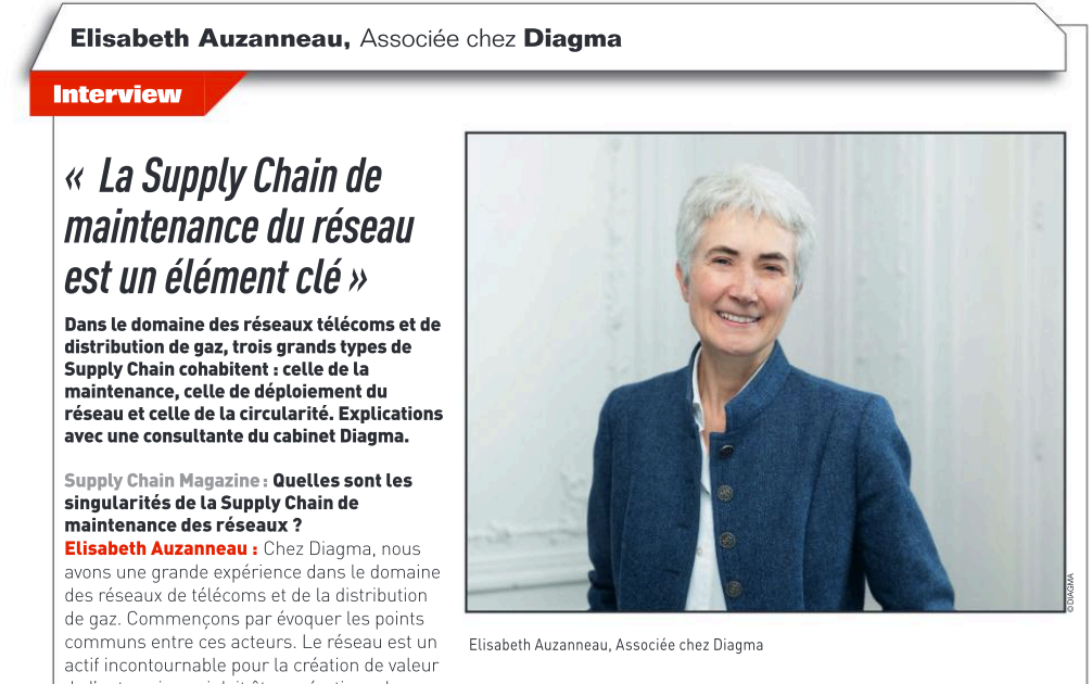 La Supply Chain de maintenance du réseau est un élément clé